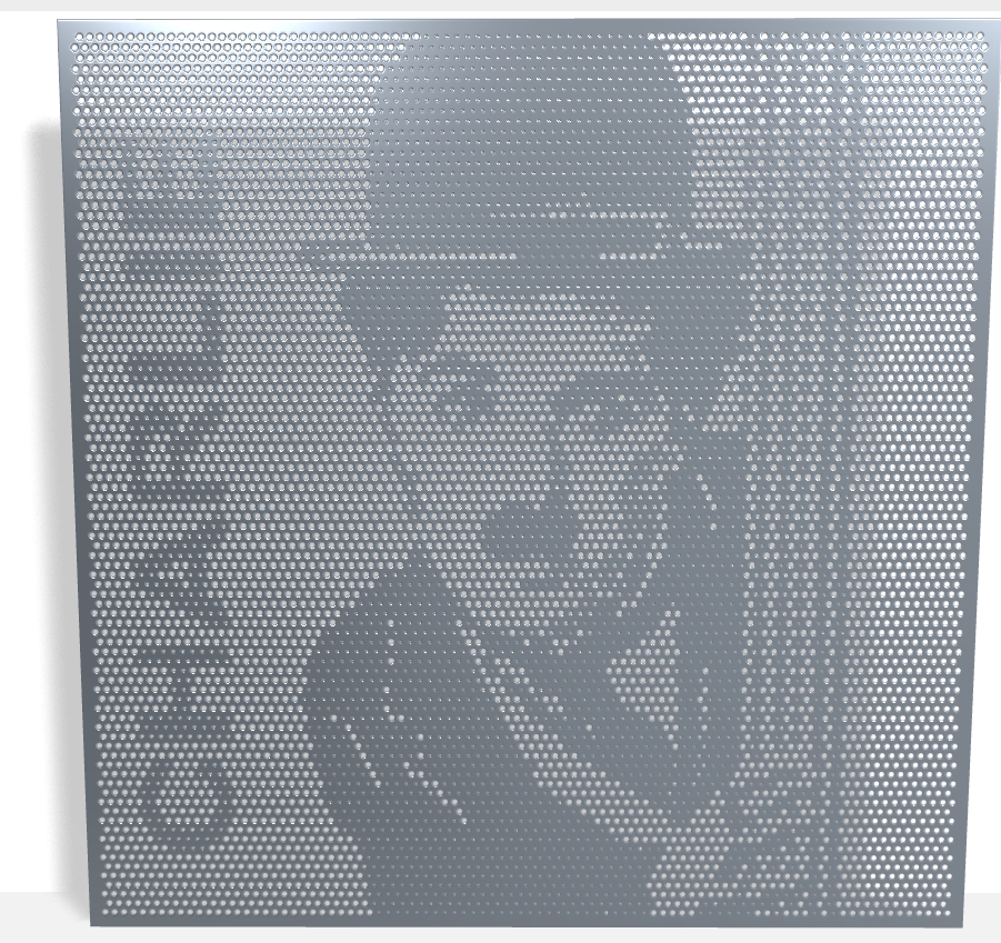 Portrait-tole-perforee-Charlie-Chaplin-Dampere